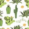 Cactus pattern