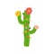 Cactus plant vector illustration icon