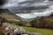 The cadair idris mountain range in snowdonia