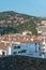 Cadaques, Spain in December roofs of houses on the heights of the old village