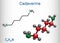 Cadaverine, pentamethylenediamine molecule. It is foul-smelling diamine formed by bacterial decarboxylation of lysine. Structural