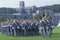 Cadets Marching in Formation