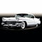 Cadillac Eldorado White Silhouette Image Creation Project