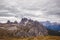 Cadini di Misurina range in National Park Tre Cime di Lavaredo.