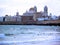 Cadiz beach and the Cathedral