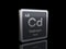 Cadmium Cd, element symbol from periodic table series