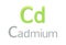 Cadmium chemical symbol as in the periodic table