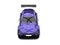 Cadmium violet modern super race car - top down front view