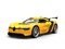 Cadmium yellow awesome sport concept car