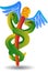 Caduceus Medical Symbol - Cartoon