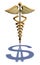 Caduceus Medical Symbol chrome