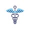 Caduceus related vector icon.