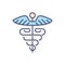 Caduceus related vector icon.