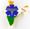 Caduceus sign with snakes on a medical star. Map of India land border with flag. 3d rendering
