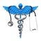 Caduceus Symbol and Stethoscope