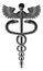 Caduceus Vintage Doctor Medical Snakes Symbol