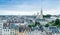 Caen - City view from Chateau top - France