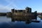 Caerpilly castle and moat