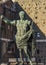 Caesar Octavian Augustus Statue In Front Of Ancient Trajan`s Market In Rome, Italy