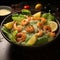 Caesar salad featuring succulent shrimp