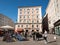 Cafe in the Alter Market in the old town, Salzburg,