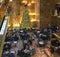 Cafe area at Christmas time Trump tower in NYC