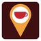 Cafe location, icon