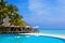 Cafe and pool on a tropical beach