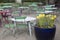 Cafe Table and Chairs; Kingâ€™s Garden - Kungstradgarden Stockholm
