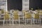 Cafe Table and Chairs in St Marks Square; Venice