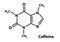 Caffeine Formula for Molecular Structure