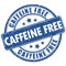 Caffeine free rubber stamp