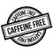 Caffeine Free rubber stamp