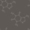 Caffeine molecule pattern, seamless background design