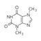 Caffeine molecule. Simple chemical skeletal formula. Vector illustration.