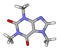 Caffeine sticks molecular model