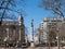 Cagancha square in the historic district of Montevideo, Uruguay