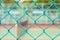 Cage of blurred tennis outdoor
