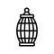 Cage for gouldian finch icon vector outline illustration