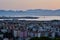 Cagliari city, view from San Michele Castle, Sardinia, Italy