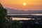 Cagliari city, view from San Michele Castle, Sardinia, Italy