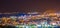 Cagliari at night, capital of the region of Sardinia, Italy.