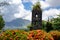 Cagsawa Ruins, historical landmark, built in 1724 and destroyed by the 1814 eruption of the Mayon Volcano, Cagsawa Ruins Park