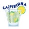 Caipirinha Cocktail with Drinking Straw