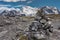 Cairn atop Wilcox Pass