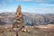 Cairn at Kjerag mountain Forsand Rogaland Norway Scandinavia