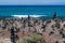 Cairn rock pebbles on Tenerife beach at Costa Adeje, Adeje, Tenerife Canary Islands, Spain