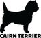 Cairn Terrier silhouette with name