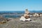 Cairn with the view of fjord