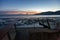 Cairns beach during a sunset, Queensland, Australia